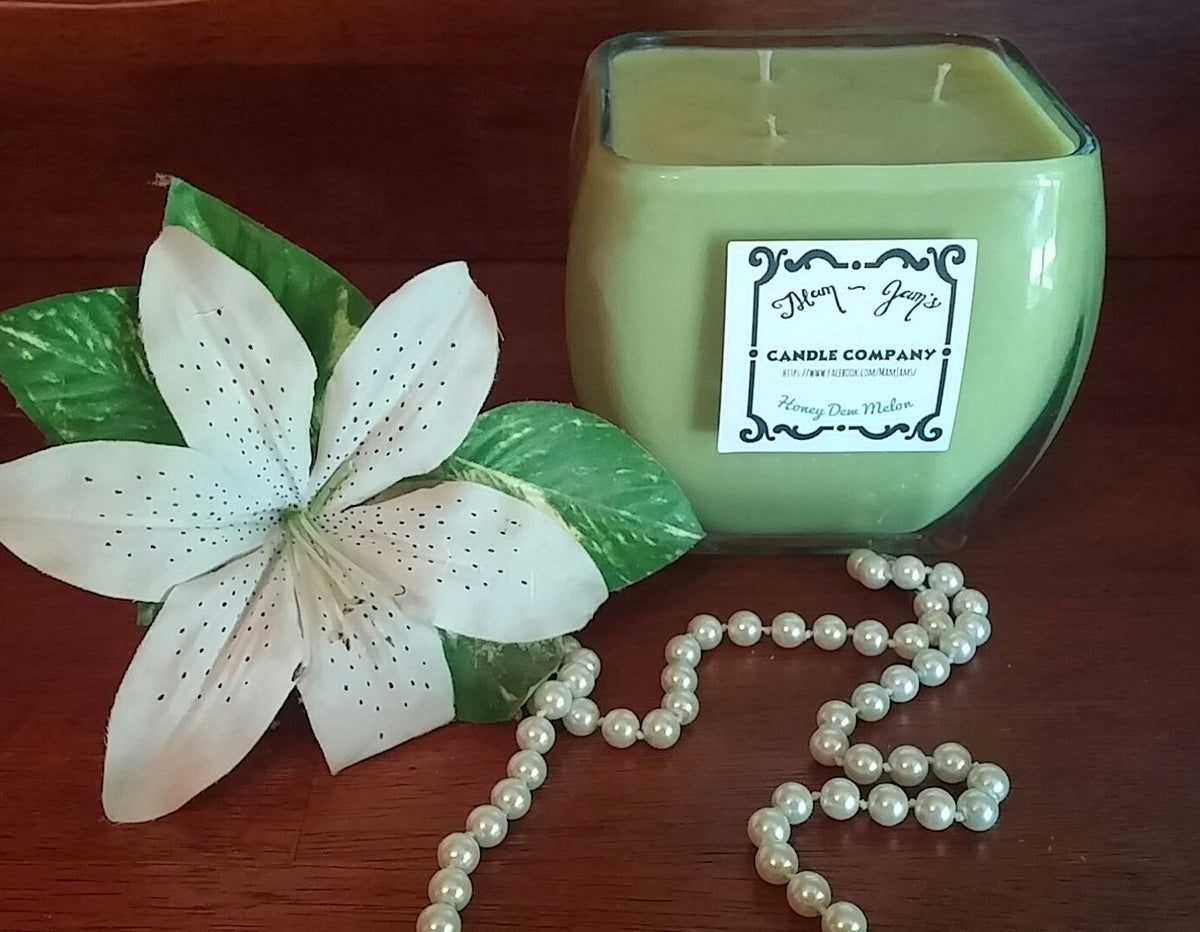 Honeydew Melon Soy Candle – Sweet & Refreshing Scent | Mam Jam’s
