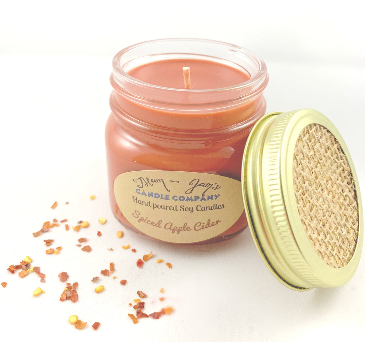 Spiced Apple Soy Candle – Warm & Inviting Fall Scent | Mam Jam’s