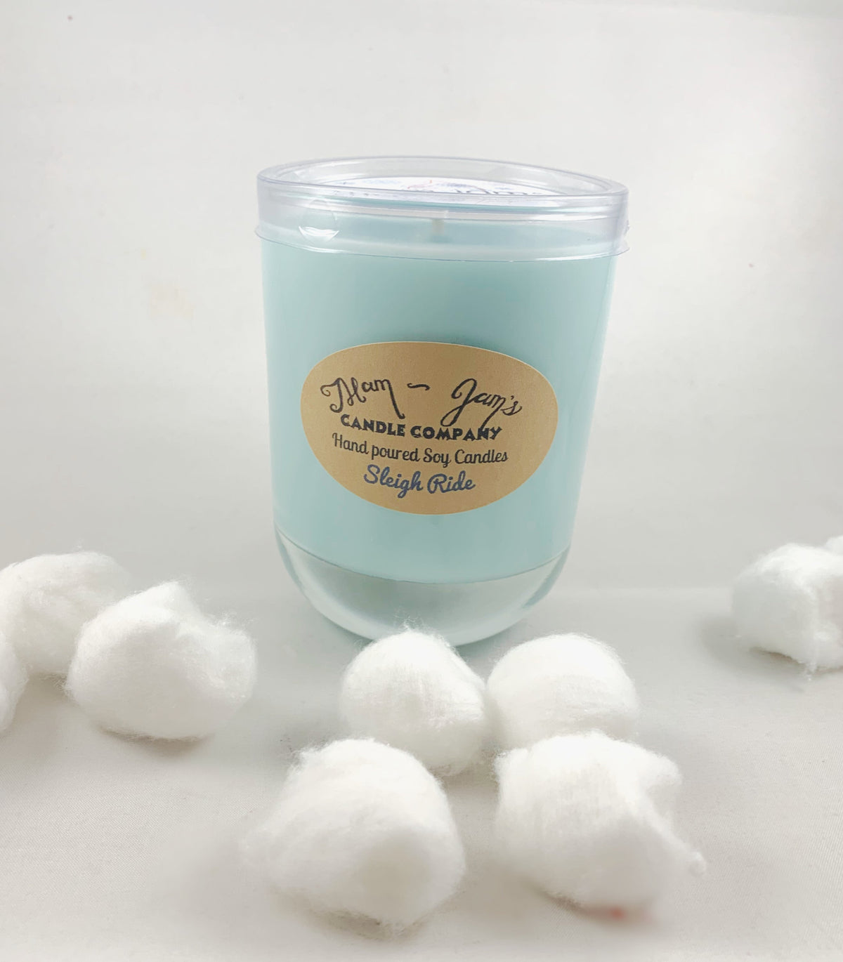 Sleigh Ride Soy Candle – Cozy & Festive Holiday Scent | Mam Jam’s