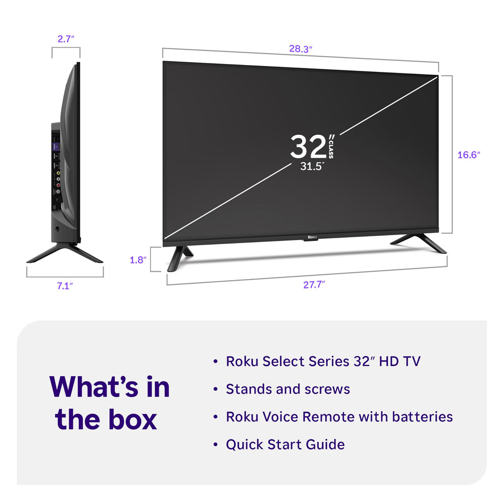 Roku 40-Inch Select Series Smart TV 2026-1080p Full HD TV - RokuTV