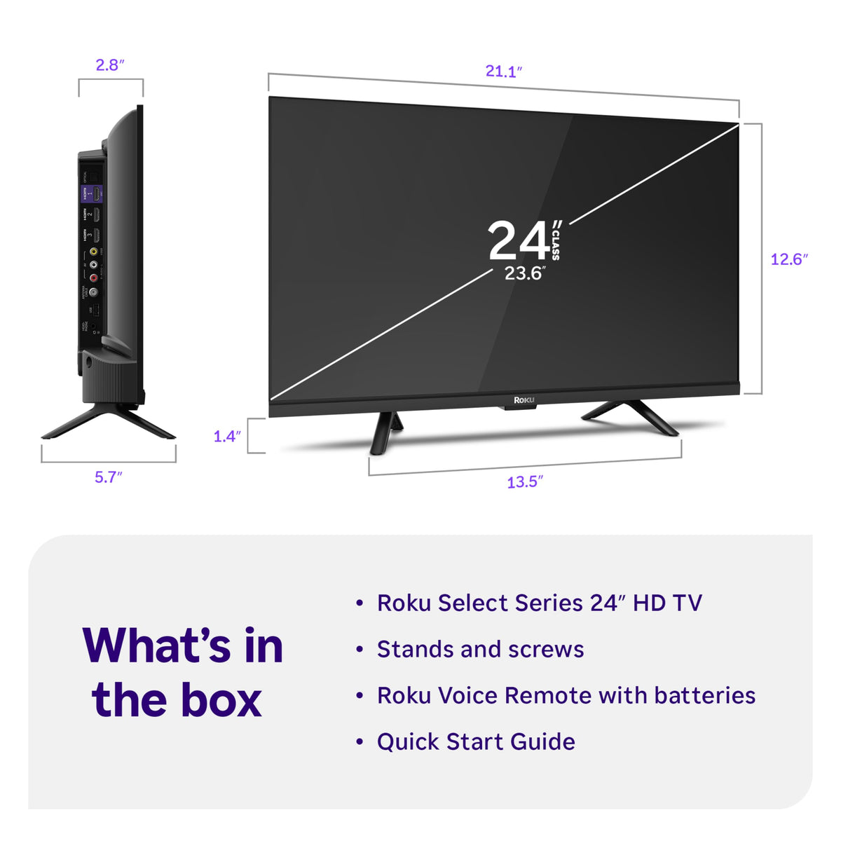 Roku 40-Inch Select Series Smart TV 2026-1080p Full HD TV - RokuTV