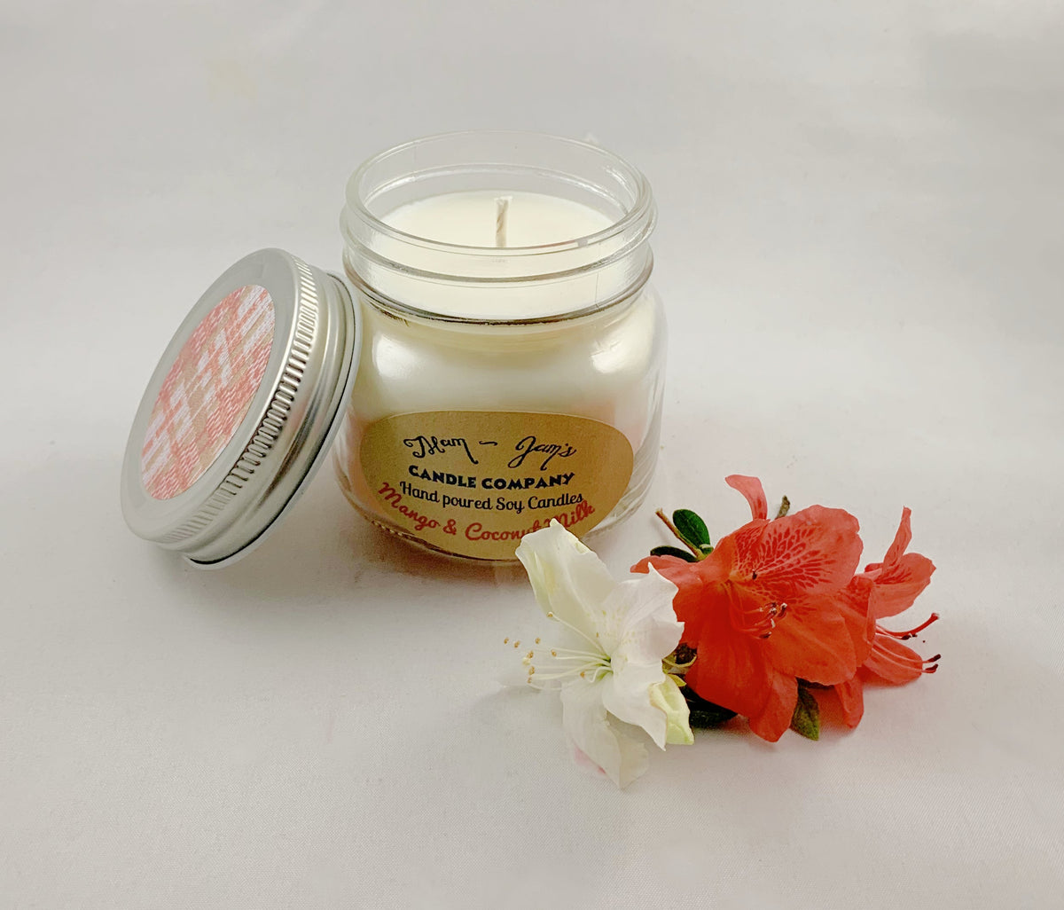 Mango and Coconut Soy Candle – Tropical & Sweet Scent | Mam Jam’s