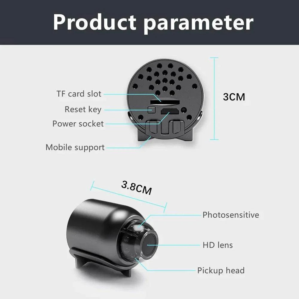 Mini Camera WiFi Night Vision Audio Video Recorder Spy Cam