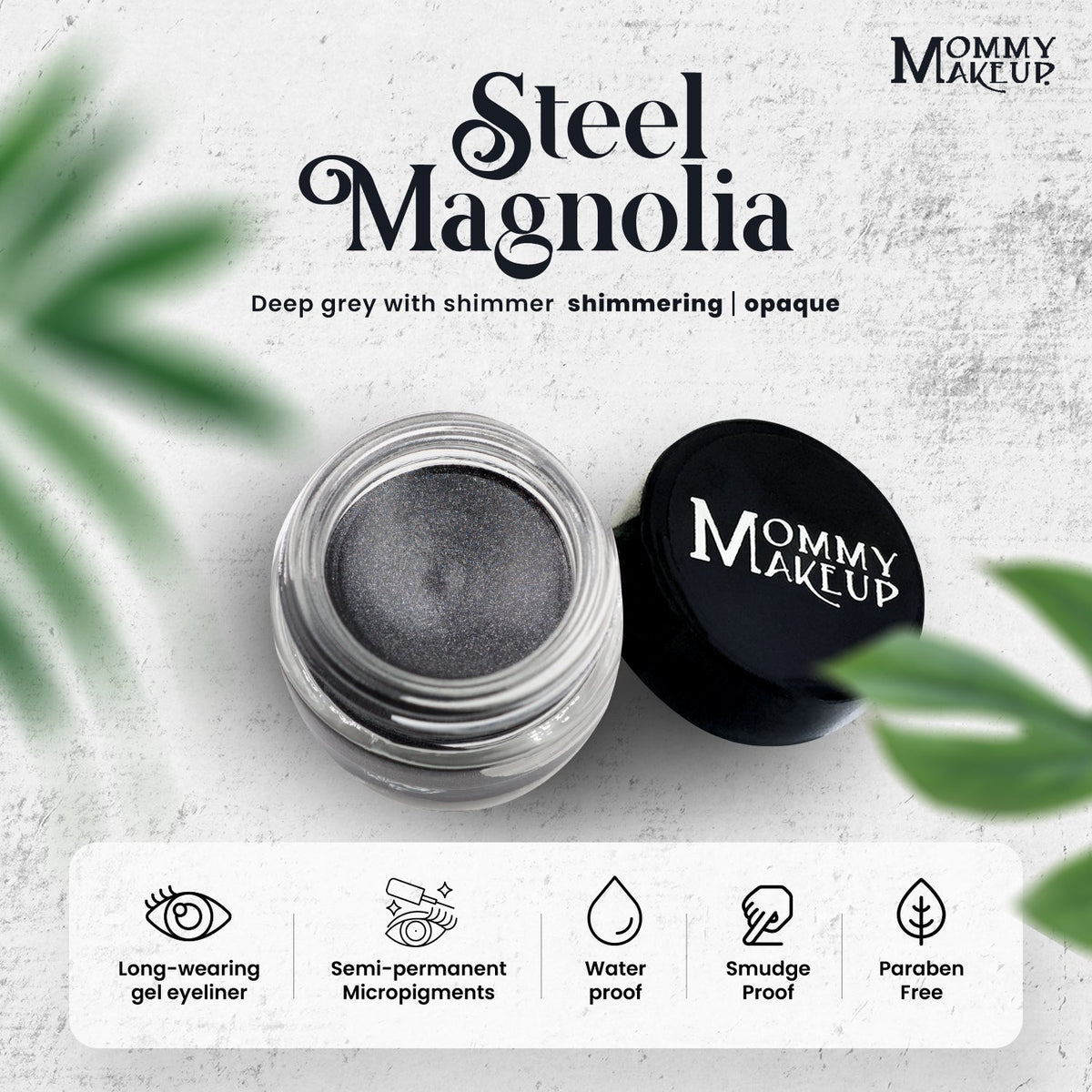 Steel Magnolia Stay Put Waterproof Gel Eyeliner w/ Micropigments