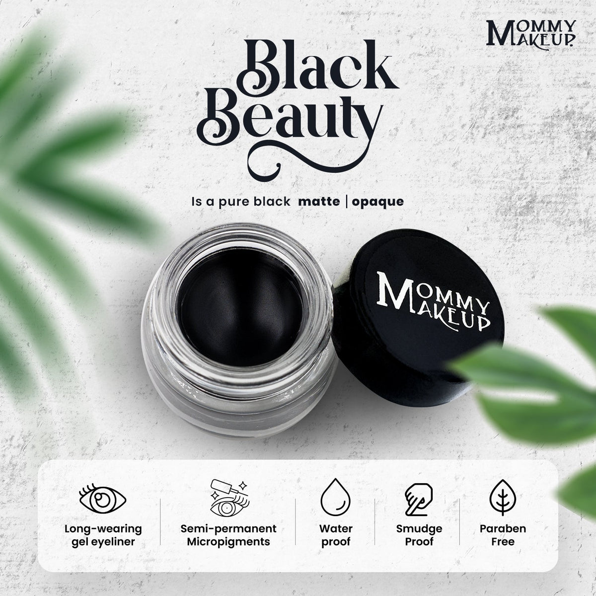 Black Beauty Stay Put Waterproof Gel Eyeliner w/ Micropigments