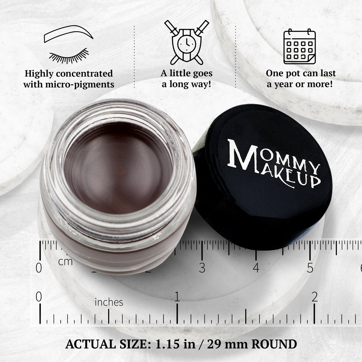 Chocolate Kiss Stay Put Waterproof Gel Eyeliner w/ Micropigments