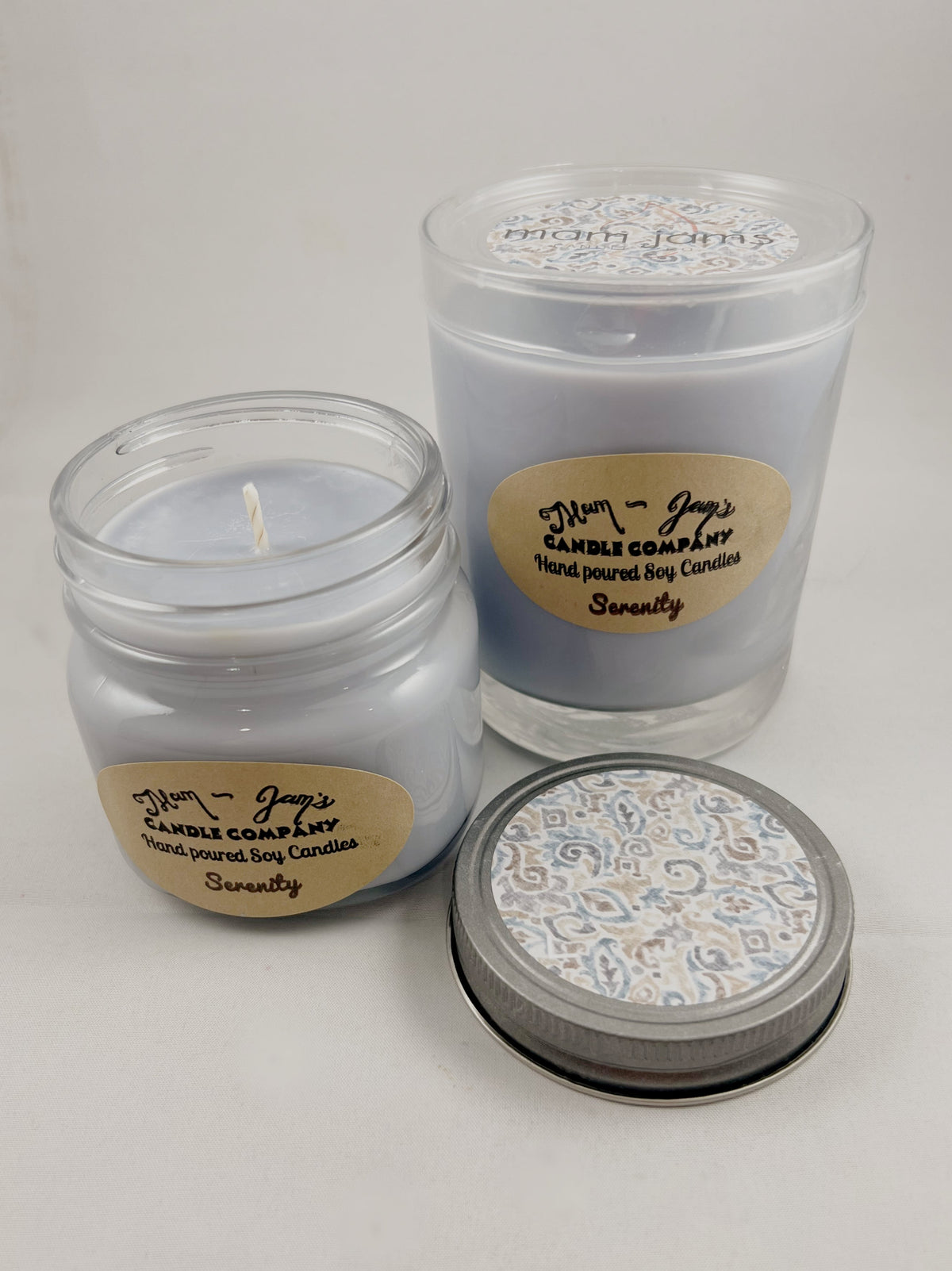 Serenity Soy Candle – Calm & Relaxing Scent | Mam Jam’s