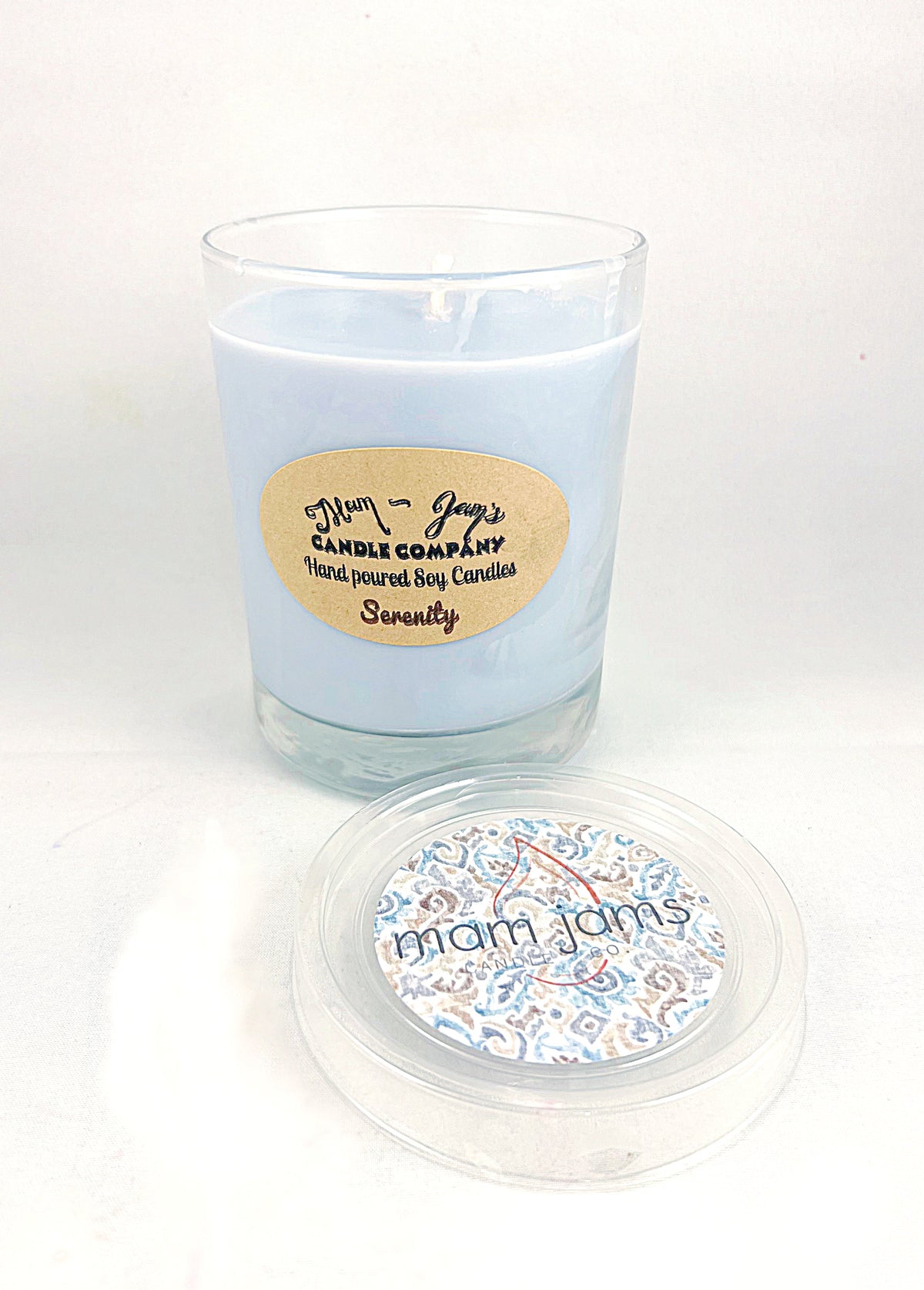 Serenity Soy Candle – Calm & Relaxing Scent | Mam Jam’s