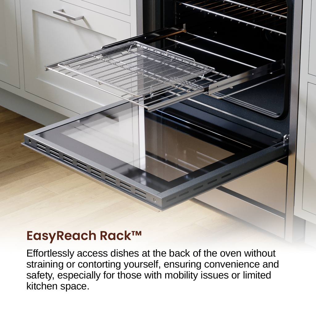 Rangaire 24" Electric Range AirFry Convection Oven Freestanding Stainless Steel RRE241TS