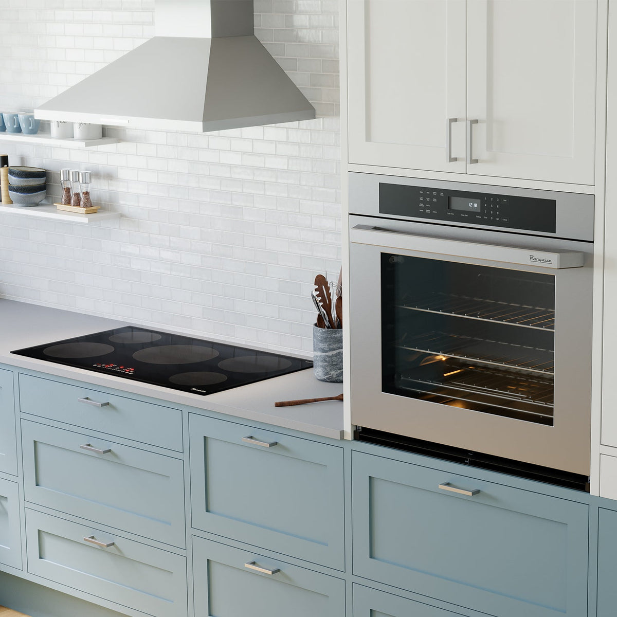 Rangaire 30" Single Electric Wall Oven Self-cleaning Air Fry True Convection Stainless Steel RWOS301GS